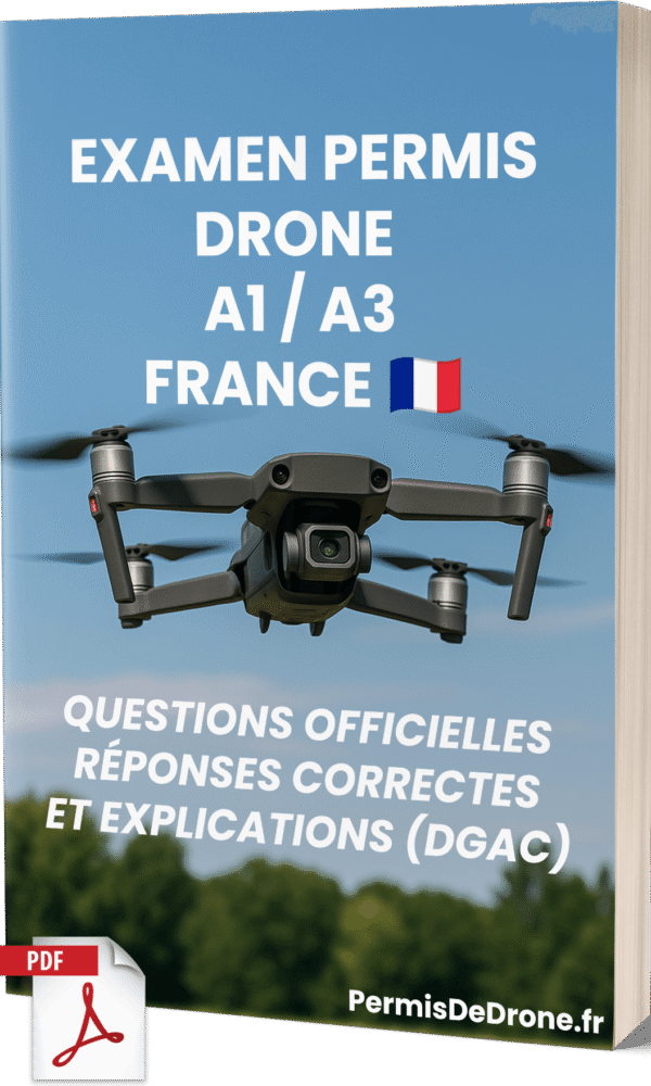 Examen Permis Drone A1/A3 France – Questions Officielles, Réponses Correctes et Explications (DGAC) – Image 1
